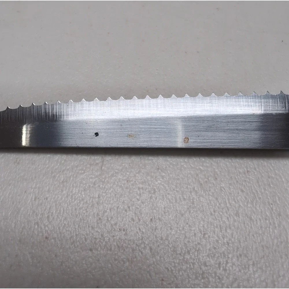 Vintage Steak Knives Stainless Steel Set of 4 Lucite Handles Retro MCM